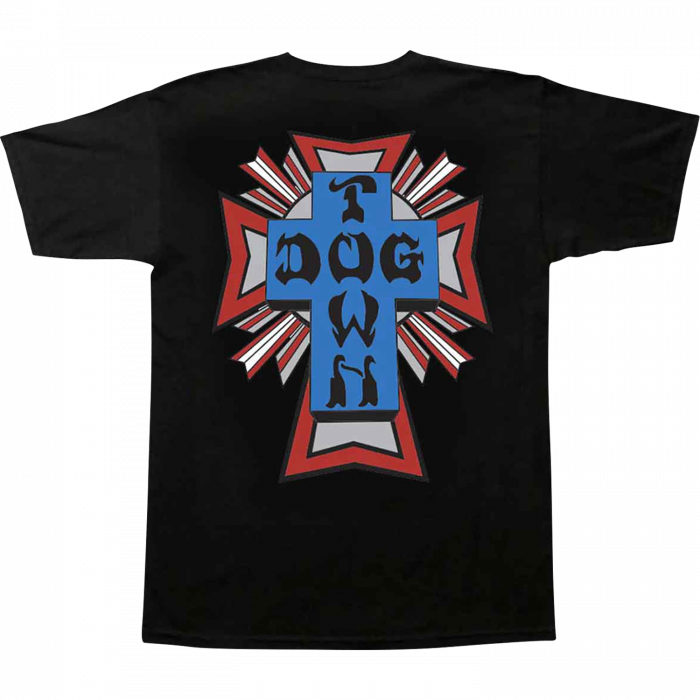 Dogtown Cross Logo Ss S-Black/Blue/Red/Grey