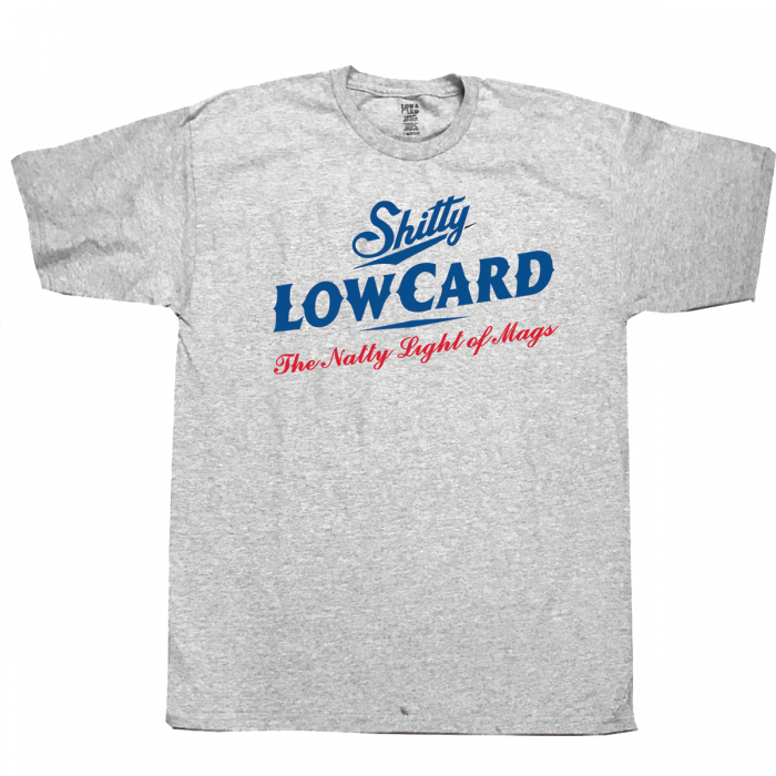 Lowcard Natty Logo Ss M-Heather Grey