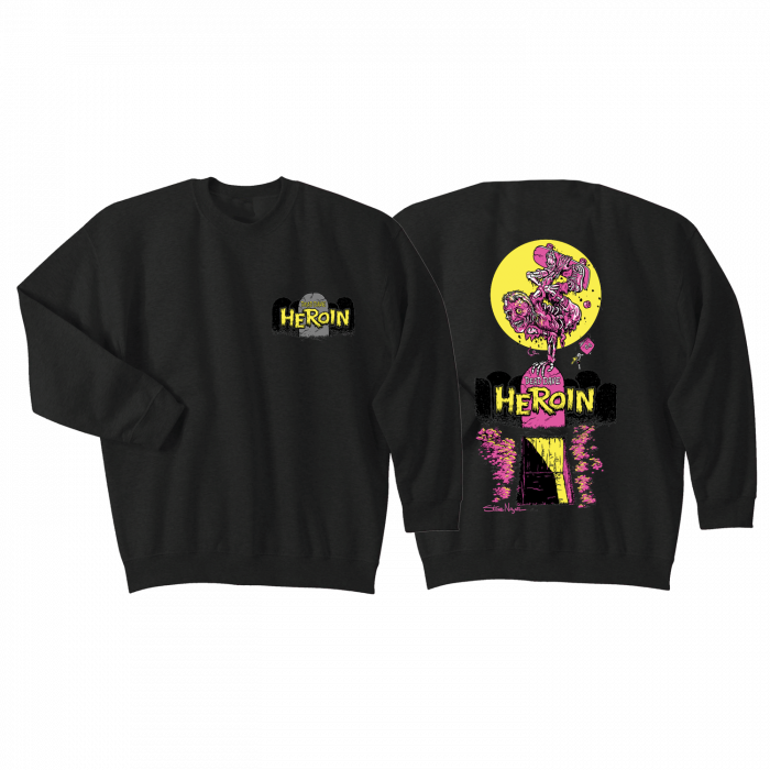 Heroin Skate Zombie Crew/Sweat S-Blk