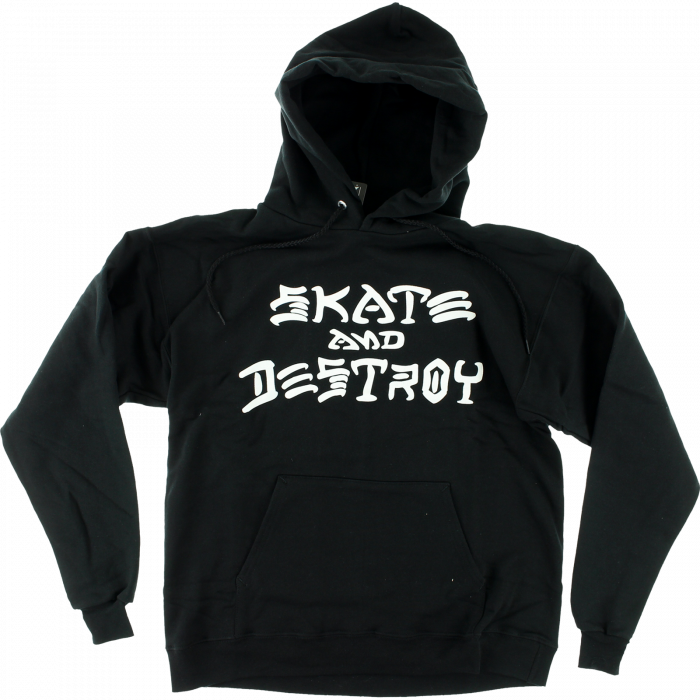 Thrasher Sk8 & Destroy Hd/Swt M-Black