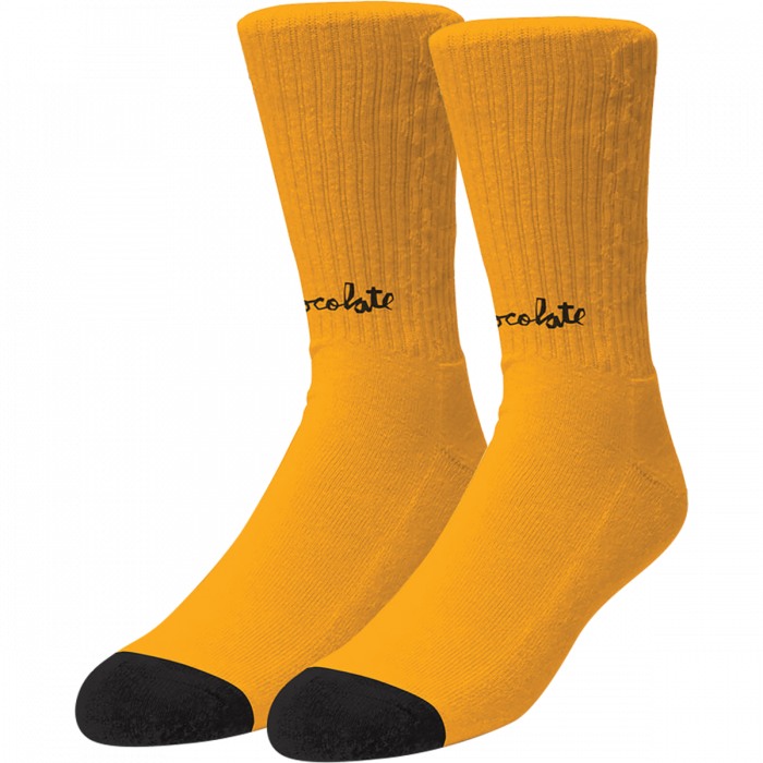 Choc Lost Chunk Socks Gold/Blk 1Pr