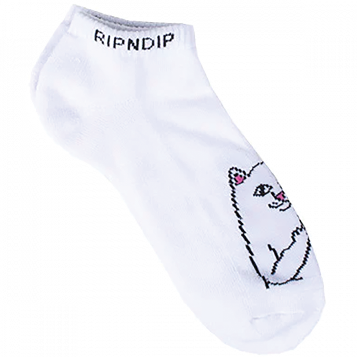 Rip N Dip Lord Nermal Ankle Socks White