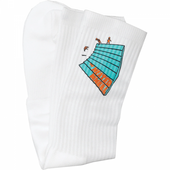Thw Slam Time Crew Socks White 1Pr