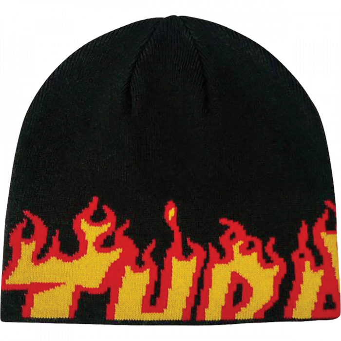 Thrasher Flame Skully Beanie Black