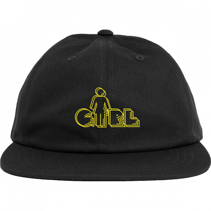 Girl Pac-Og-Man Embroidered 6-Panel Adj-Black