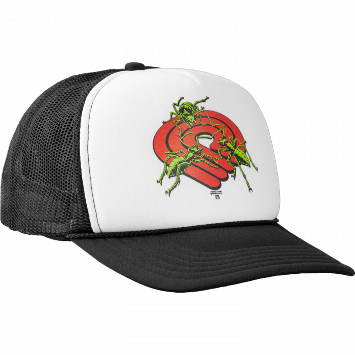 Pwl/P Ants Mesh Hat Adj-Wht/Red/Blk