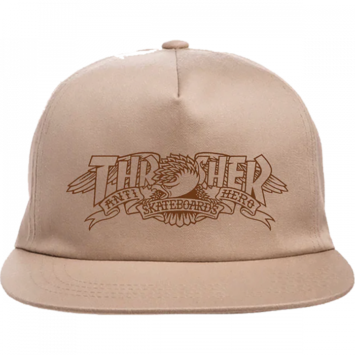 Thrasher Anti-Hero Mag Banner Hat Adj-Khaki