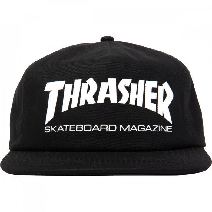 Thrasher Skate Mag Hat Adj-Black/Wht