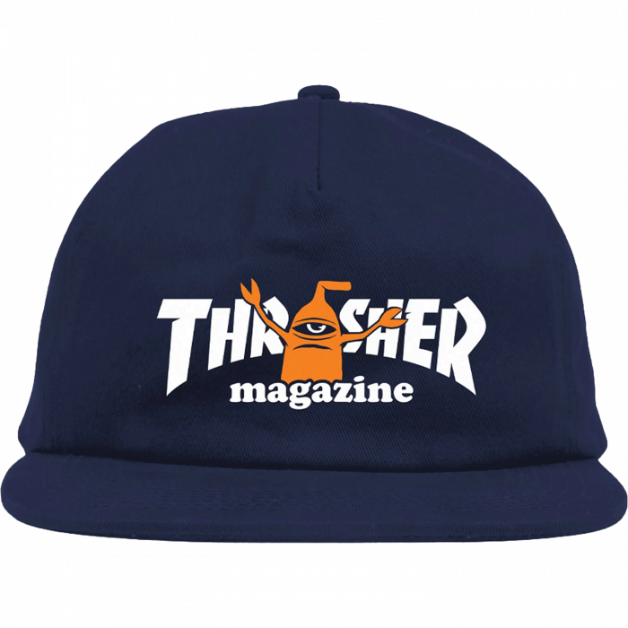 Thrasher Toy Machine Sect Hat Adj-Navy