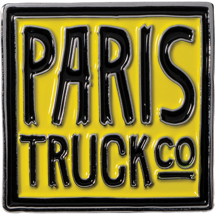 Paris Hipster Logo Lapel Pin Yellow