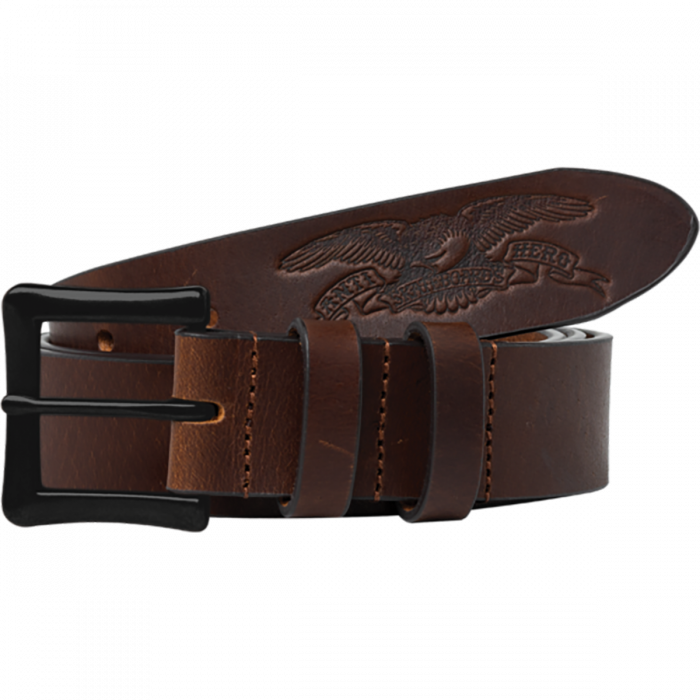 Ah Basic Eagle Leather Belt L/Xl 47" Brown/Blk
