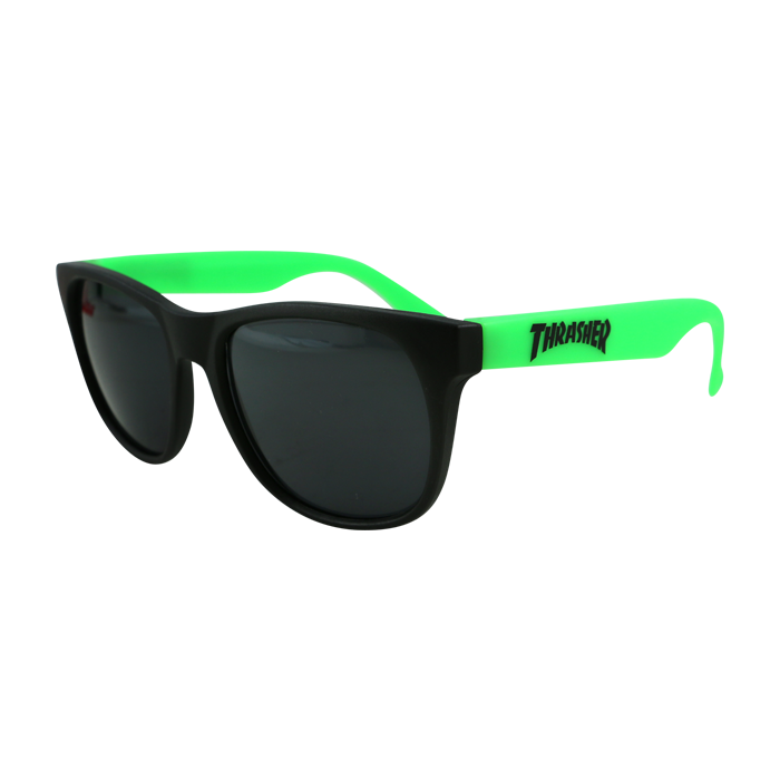 Thrasher Logo Sunglasses Blk/Grn