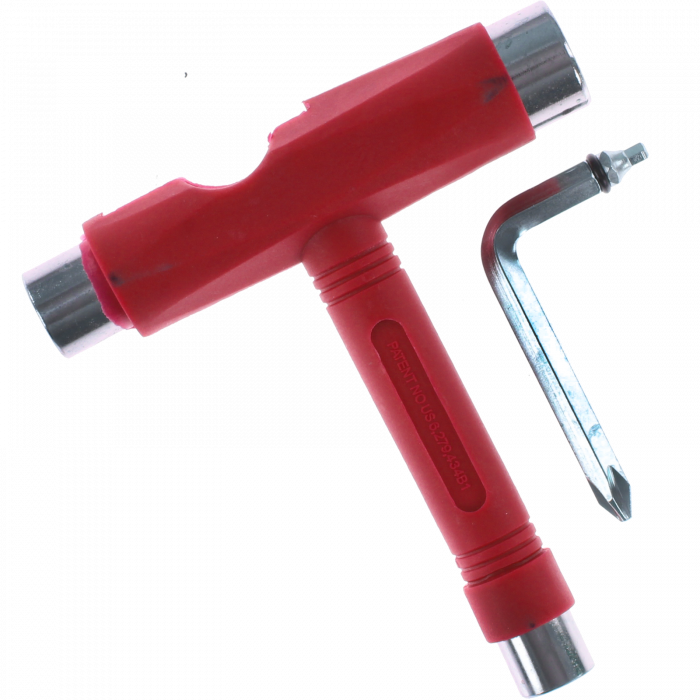 UNIT SKATE TOOL - RED/CHROME