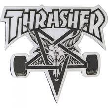 Thrasher Sk8-Goat Patch Wht/Blk