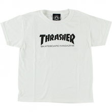 Thrasher Mag Logo Yth Ss L-White