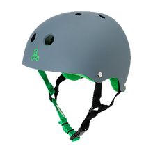 T8 HELMET CARBON RUBBER/GRN XL