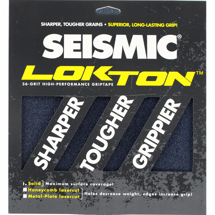 SEISMIC LOKTON GRIP SQUARES SOLID BLU 36grit