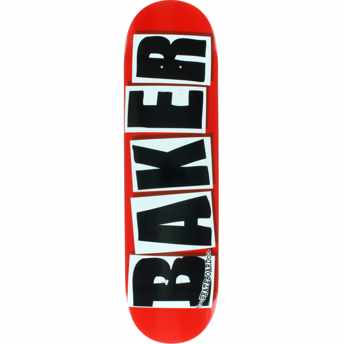 BAKER BRAND LOGO DECK-8.38 RED/BLACK