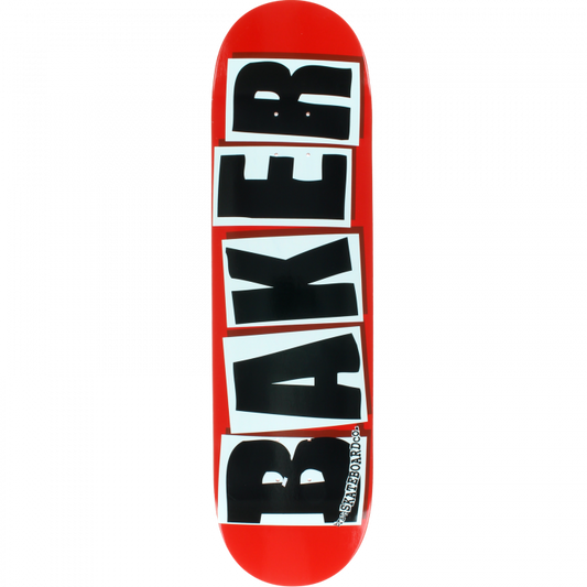BAKER BRAND LOGO DECK-8.38 RED/BLACK