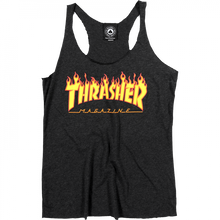 Thrasher Girls Flames Racerback Tank S-Black