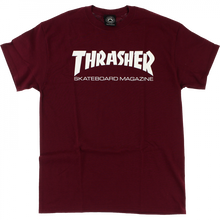 Thrasher Skate Mag Ss S-Maroon/Wht