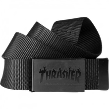 Thrasher Flames Web Belt Black Tonal