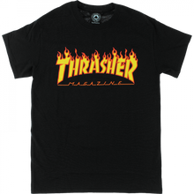 Thrasher Flame Ss Xxl-Black