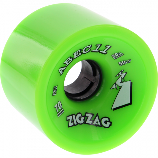 ABEC11 ZIGZAGS 70mm 80a LIME/BLK
