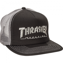 Thrasher Mag Logo Emb Mesh Hat Adj-Blk/Sil