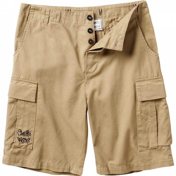 Ghetto Wear Cargo Shorts 28-Khaki