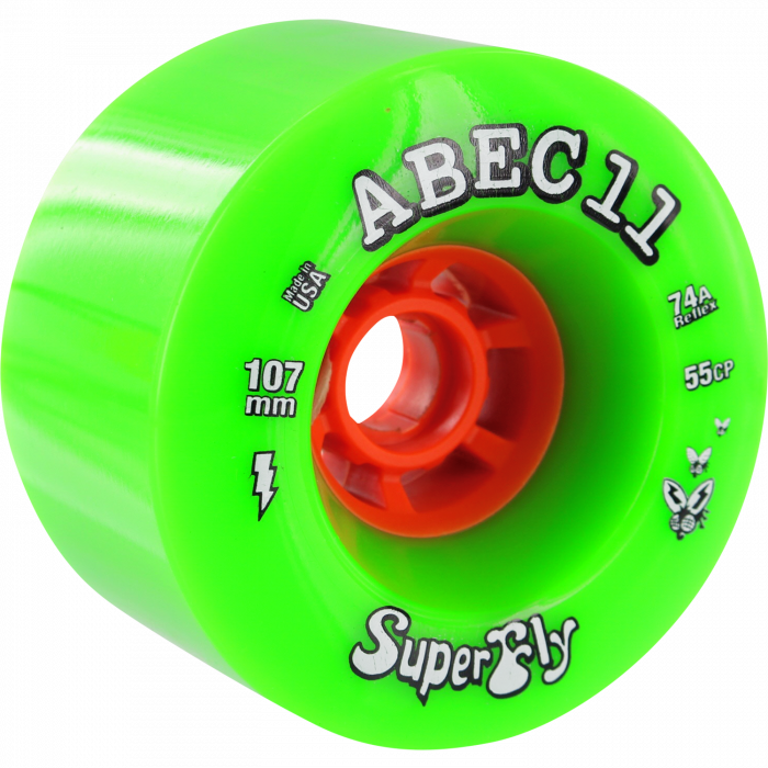 ABEC11 SUPERFLY 107mm 74a LIME/ORG