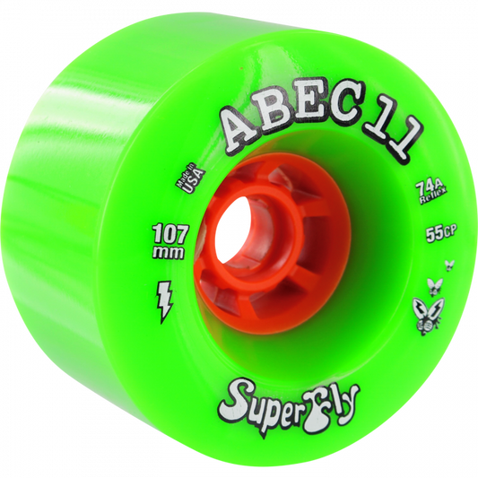 ABEC11 SUPERFLY 107mm 74a LIME/ORG