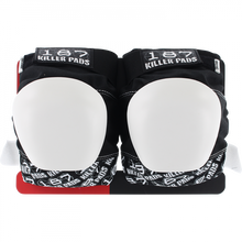 187 PRO KNEE PADS L-BLK/WHT TEXT/WHT CAP