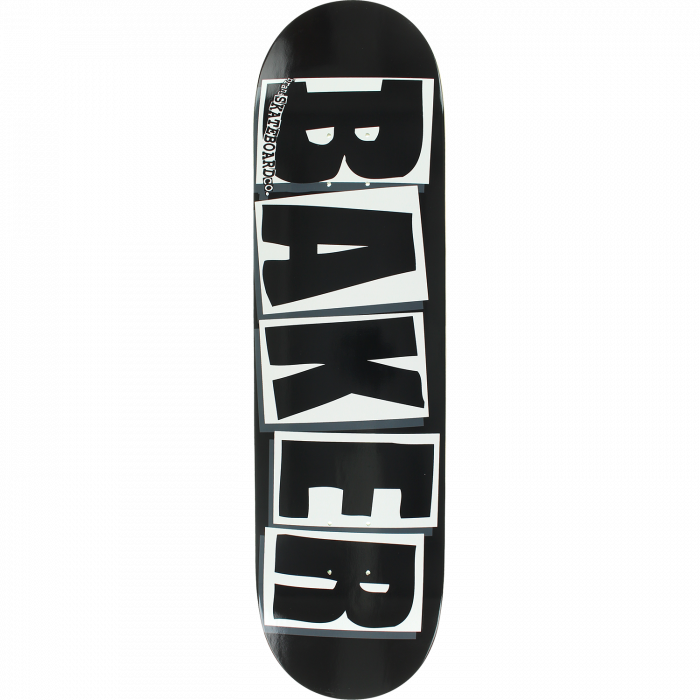 BAKER BRAND LOGO DECK-8.47 BLK/WHT
