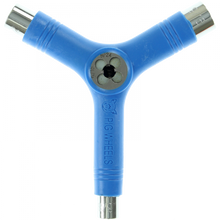 PIG SKATE TOOL-NEON BLUE tri-socket/threader