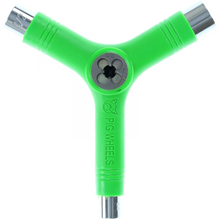 PIG SKATE TOOL-NEON GREEN tri-socket/threader