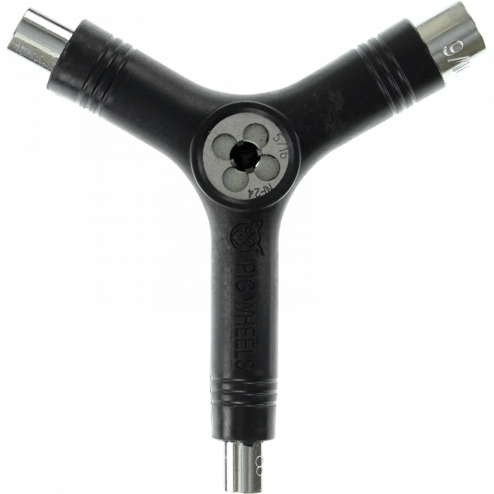 PIG SKATE TOOL-BLACK tri-socket/threader
