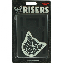 PIG PILES 1/4" HARD RISERS BLACK single set