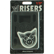 PIG PILES 1/2" HARD RISERS BLACK single set