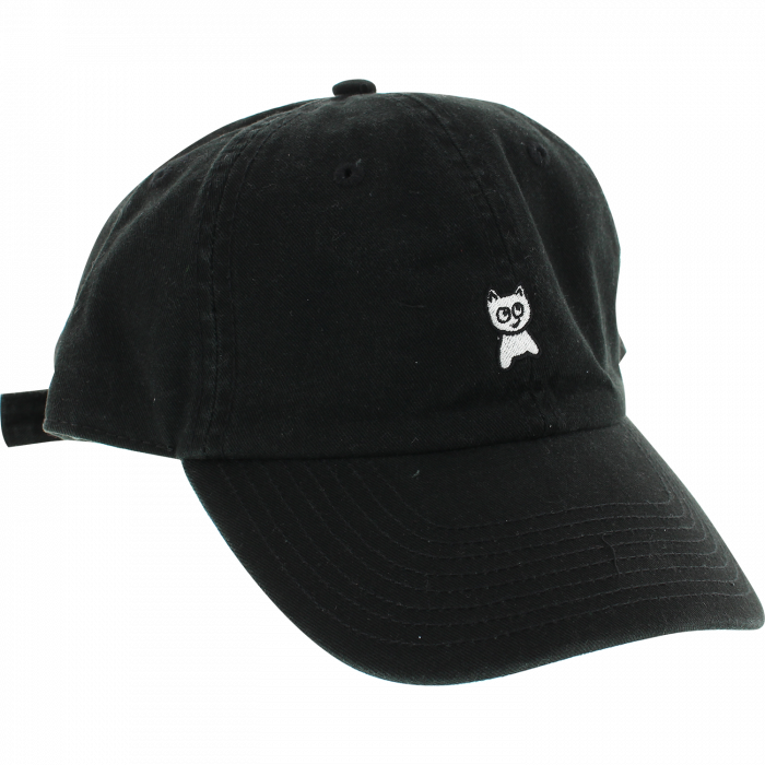 Meow Unstructured Mini Cat Hat Adj-Black