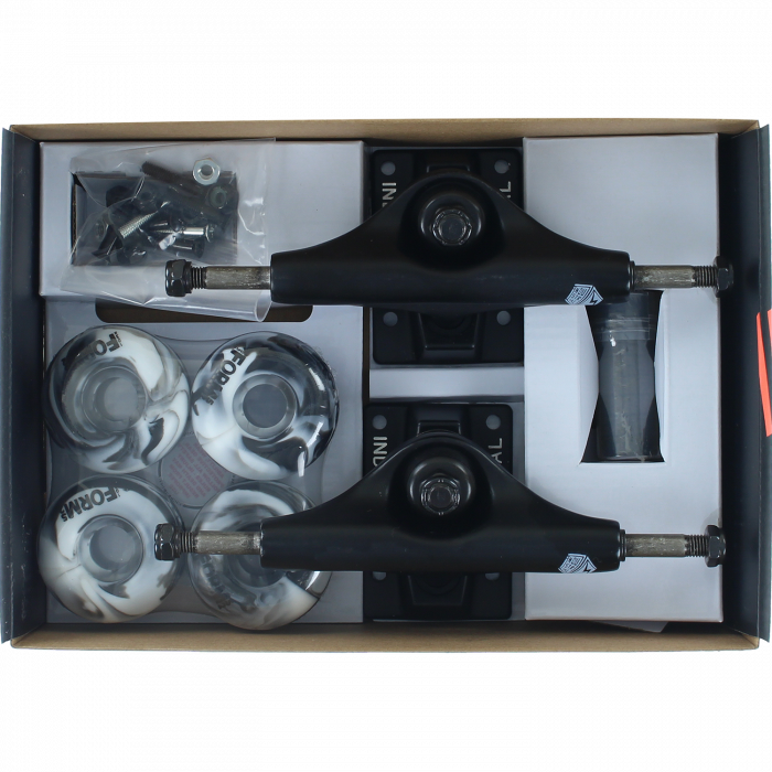INS COMPONENT PACK 4.75 BLK/BLK w/52mm BK/WT SWIRL
