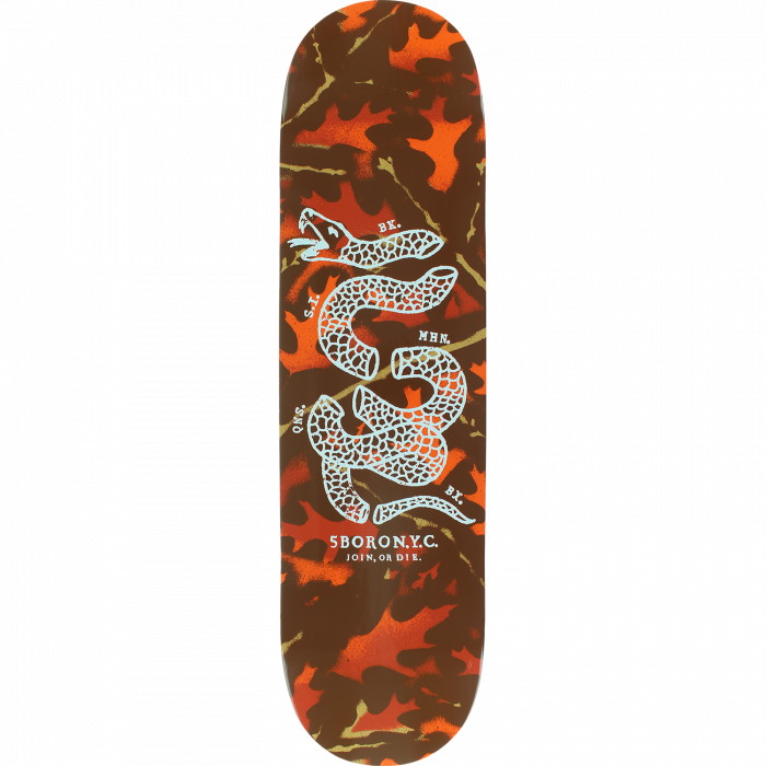5BORO DIY CAMO DECK-8.0 LEAF ORANGE