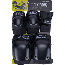 187 6-PACK PAD SET S/M-BLACK