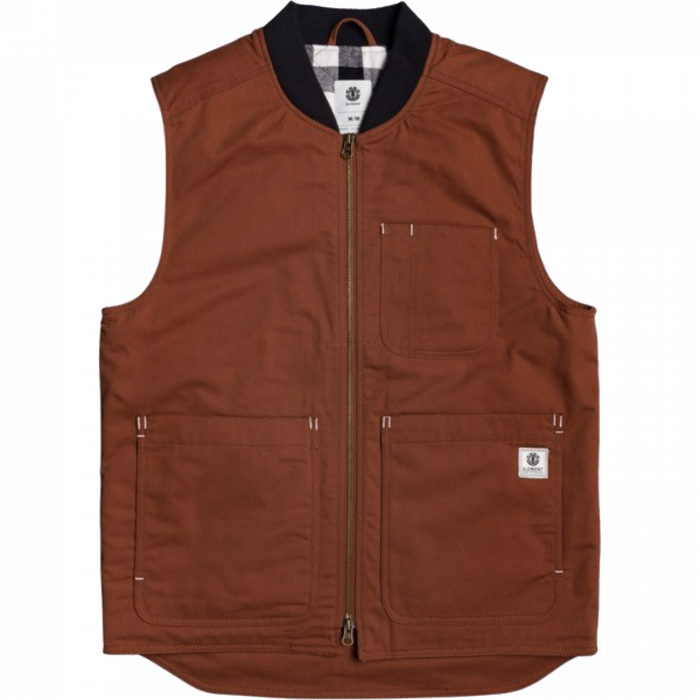 Ele Craftman Vest S-Tortoise Shell