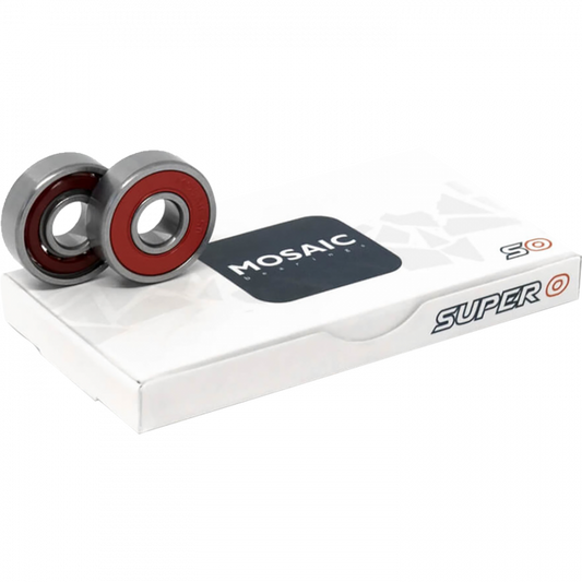 MOSAIC SUPER 0 ABEC-5 BEARINGS SIL/RED