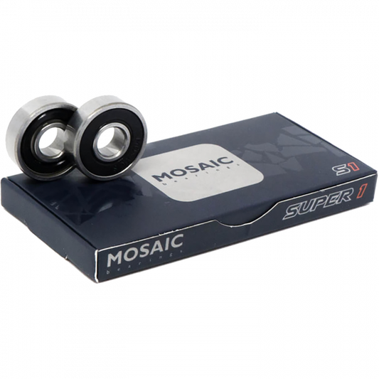 MOSAIC SUPER 1 ABEC-7 BEARINGS SILVER/BLACK