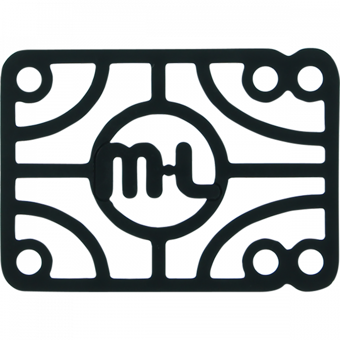 MINI LOGO 1/4" BULK RISER (1PC) BLACK ppp