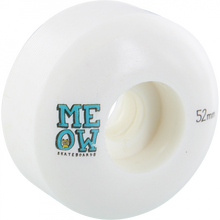 MEOW STACKED LOGO 52mm 100a WHITE