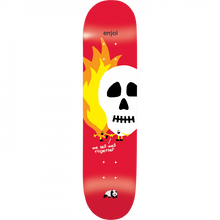 ENJOI SKULLS AND FLAMES DECK-8.25 RED hyb