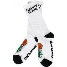 Happy Hr Mucho Relaxo Crew Socks White